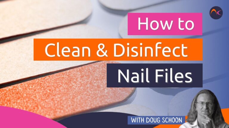 How to clean and disinfect nail files