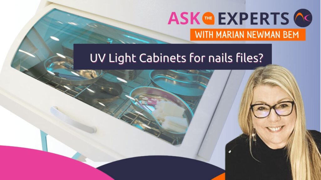 UV light cabinets for nail files