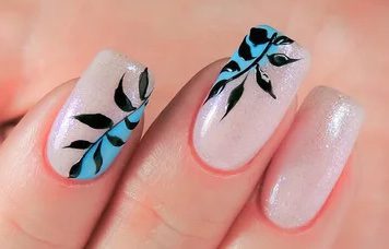 simple nail art with nail art paints