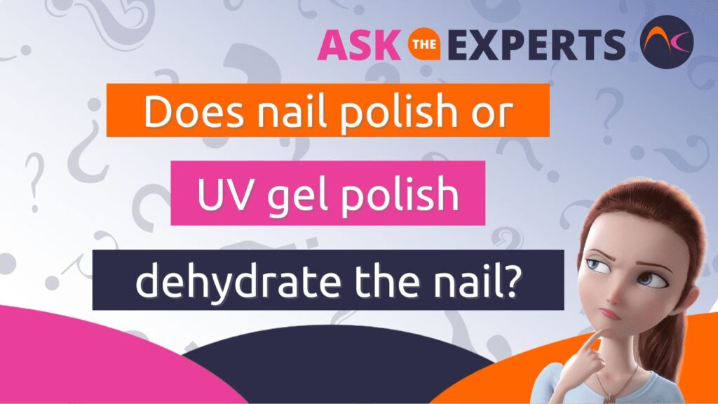 O esmalte de unha ou o esmalte de gel UV desidrata a unha?
