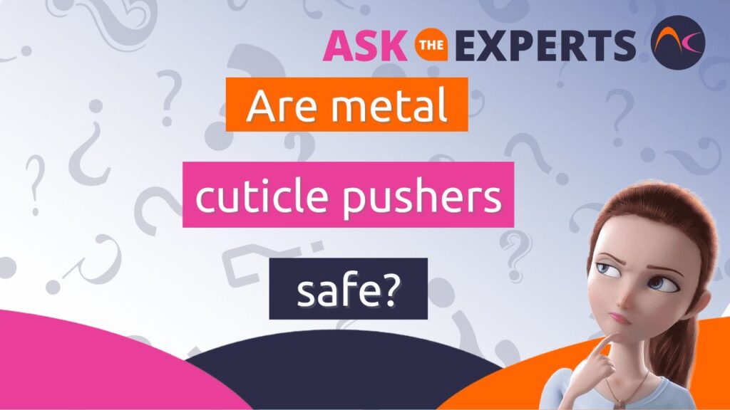 Metal cuticle pushers