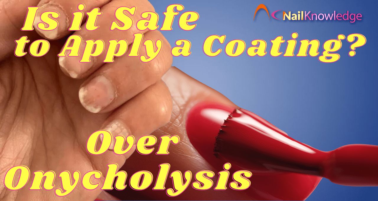 É seguro aplicar esmalte de unha sobre a onicólise?