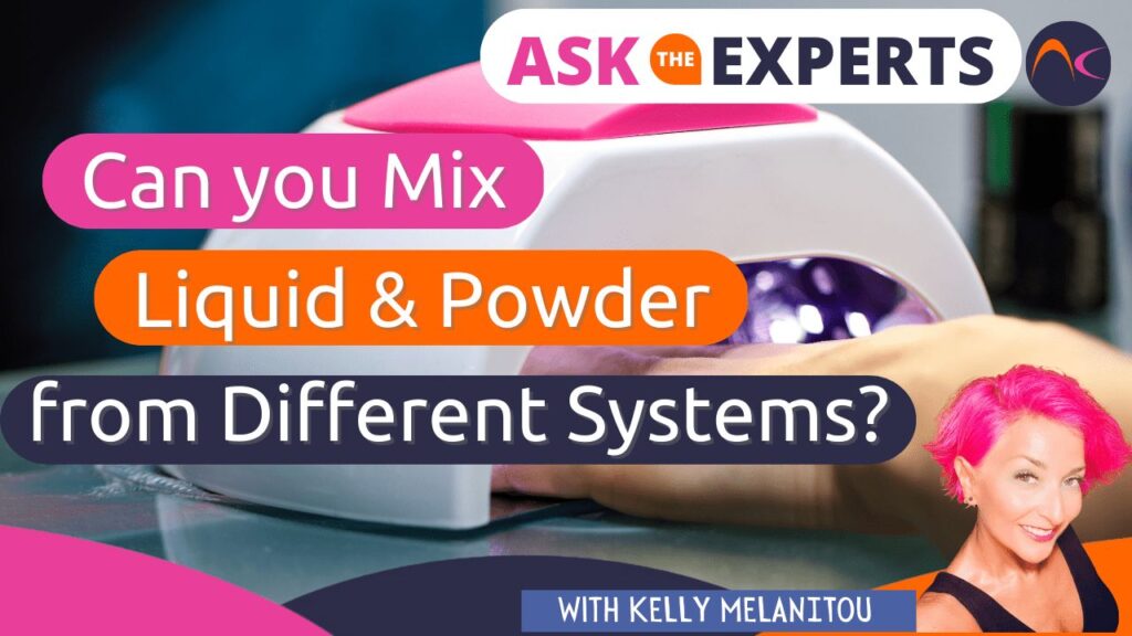 Mixing liquid and powder from different systems