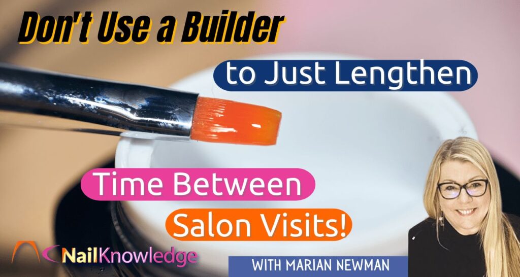 Dont use a builder between salon visits