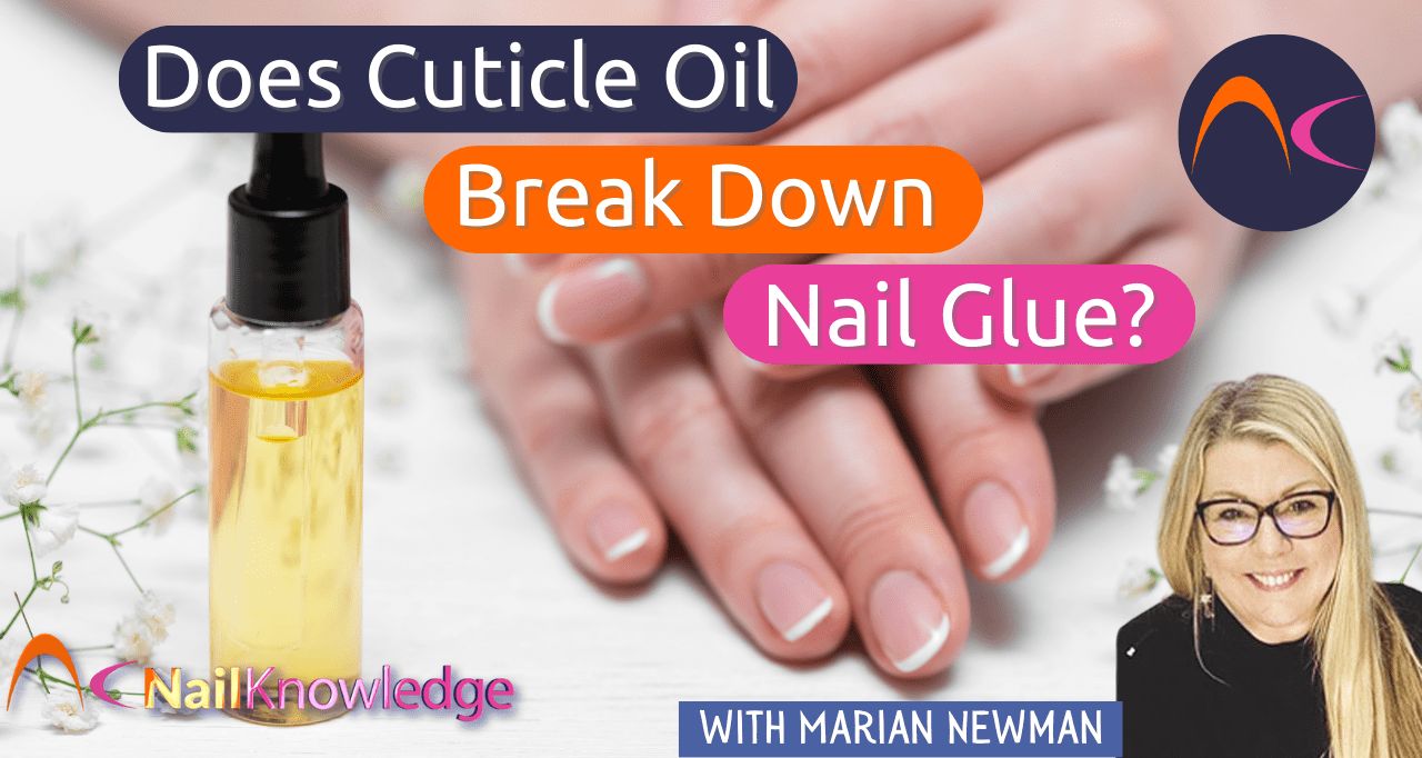 Cuticle oil break down nail glue