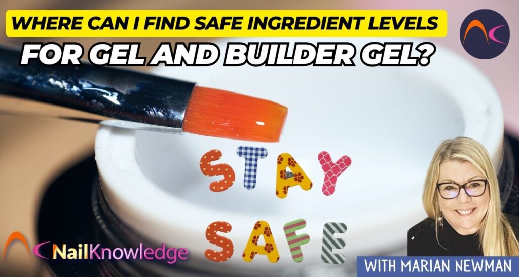 Safe ingredients for nail gel and builder gel