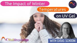 Las temperaturas invernales en las uñas de gel UV
