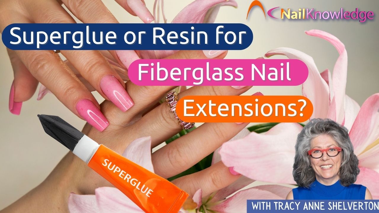 Can I use superglue instead of resin for fiberglass nail extensions or does that not work the same?