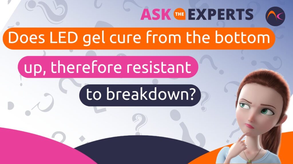 Does Led Gel Cure from the bottom up?