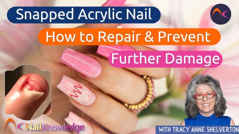 Snapped fake acrylic nail - how to repair