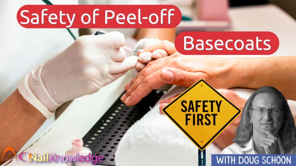 Safety of peel-off basecoats on nails