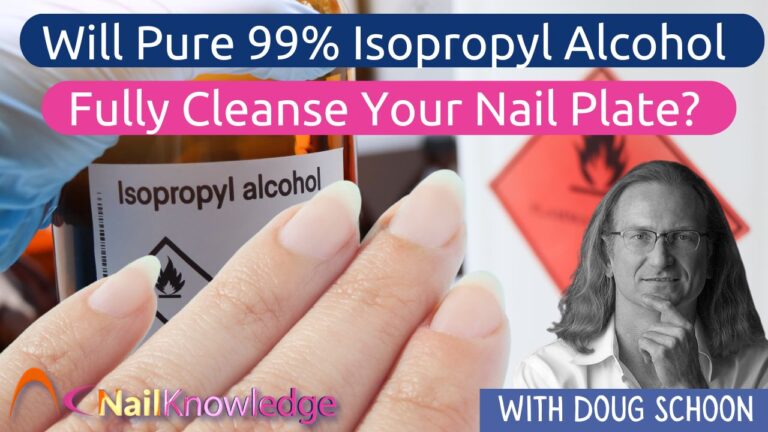 O Pure 99% Isopropyl Alcohol limpa totalmente a placa ungueal?