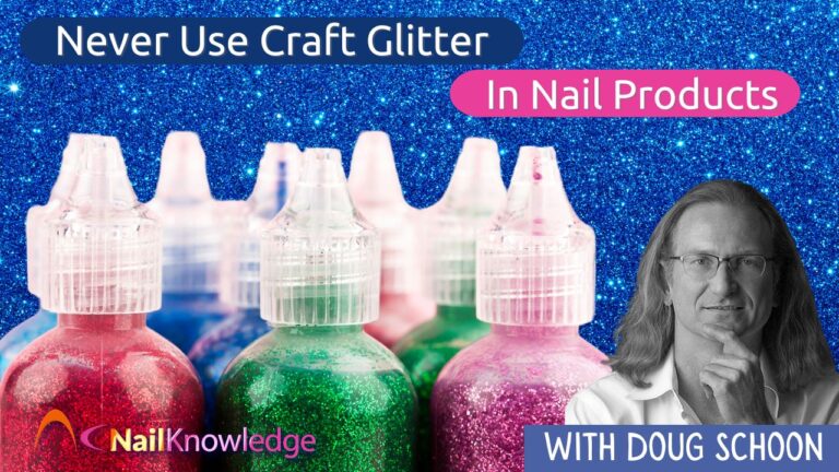 Por que você nunca deve usar glitter para artesanato em produtos para unhas