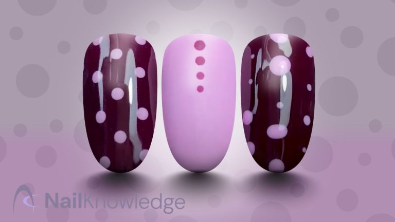 modern polka dot nails micro dot design