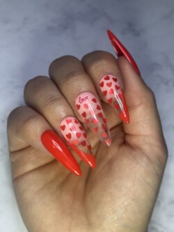 Valentines nails