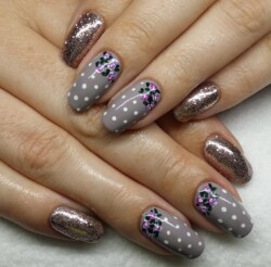 Gel polish manicure