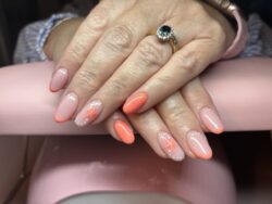 Builder gel with nail art Builder gel with nail art